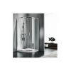 Starlet Quadrant Καμπίνα Ντουζιέρας Ημικυκλική με Συρόμενη Πόρτα 90x90x180cm Clear Glass Chrome - Καμπίνες στο AFOI TOGIA