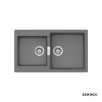 Schock Cristalite Manhattan Ένθετος Νεροχύτης από Συνθετικό Γρανίτη Μ86xΠ50cm Croma - Γρανίτες στο AFOI TOGIA