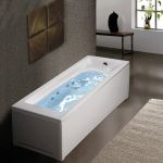 Sirene Cubic Ορθογώνια Υδρομασάζ 160x70 cm - Ορθογώνια στο AFOI TOGIA
