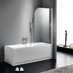 Axis XG Διαχωριστικό Μπανιέρας με Ανοιγόμενη Πόρτα 85x140cm Clear Glass - Φύλλα Μπανιέρας στο AFOI TOGIA