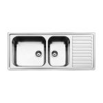 Apell Anniversario Ένθετος Νεροχύτης 116x50cm Inox Λείο - Inox στο AFOI TOGIA