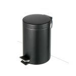 Geesa Standard Μεταλλικό Καλαθάκι Μπάνιου 3lt Black Matt - Χαρτοδοχεία στο AFOI TOGIA