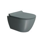 GSI Pura Swirl Flush Λεκάνη Κρεμαστή με Slim Κάλυμμα Soft Close Agave - Λεκάνες στο AFOI TOGIA