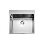 Fortinox Squadro Ένθετος Νεροχύτης Inox Σατινέ 55x50.5cm Ασημί - Inox στο AFOI TOGIA