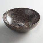 Fossil Cireo Επικαθήμενος Νιπτήρας Πέτρινος Φ45 Grey Marble - Επιτραπέζιοι στο AFOI TOGIA