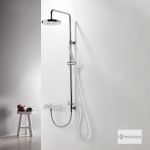 Eurorama Κολωνα Ντουζ Y83-144 εκ με Κεφαλη Φ20 Inox - Στήλες Ντουζ - Υδρομασάζ στο AFOI TOGIA