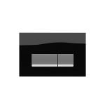 Wisa Easy-Touch Πλακέτα για Καζανάκια Διπλής Λειτουργίας Μαύρο Κρύσταλλο - Πλακέτες στο AFOI TOGIA