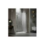 Πόρτα Ντουζιέρας Devon Primus Plus 120 (117-121εκ) Pivot + Infill Chrome Clean Glass - Καμπίνες στο AFOI TOGIA