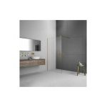 Devon Iwis Walk-in Διαχωριστικό Ντουζιέρας 97-99x200cm Clean Glass Bronze Brushed - Καμπίνες στο AFOI TOGIA