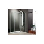 Axis Slider 1 Σταθερό Συρόμενο Φύλλο 131-134 εκ. Chrome - Ελεύθερη τοποθέτηση στο AFOI TOGIA