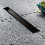 Wirquin Κανάλι Ντουζιέρας Venisio Slim 50cm Black Matt 361-VS500-401 - Σιφώνια - Κανάλια στο AFOI TOGIA