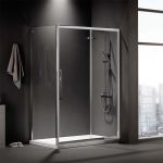 Devon Flow Slider 107-111x195cm Clean Glass Chrome - Καμπίνες στο AFOI TOGIA