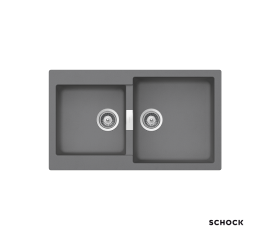 Schock Cristalite Manhattan Ένθετος Νεροχύτης από Συνθετικό Γρανίτη Μ86xΠ50cm Croma - Γρανίτες στο AFOI TOGIA