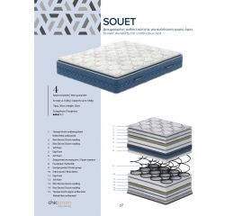 Chic Strom BLUE SOUET - Στρώματα Ύπνου στο AFOI TOGIA