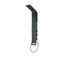 Icos Astrea Στήλη Υδρομασάζ 140cm Black Matt - Στήλες Ντουζ - Υδρομασάζ στο AFOI TOGIA