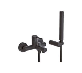 Eurorama Tonda 145210-400 Αναμεικτική Μπαταρία Μπανιέρας Πλήρες Σετ Μαύρη - Λουτρού στο AFOI TOGIA