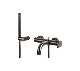 Armando Vicario Slim 500100-410 Αναμεικτική Μπαταρία Μπανιέρας Πλήρες Σετ Μαύρη - Λουτρού στο AFOI TOGIA