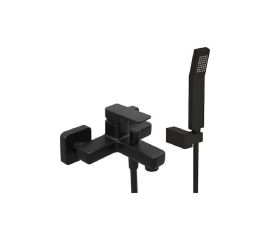 Eurorama Quadra 144210-400 Αναμεικτική Μπαταρία Μπανιέρας Πλήρες Σετ Μαύρη - Λουτρού στο AFOI TOGIA