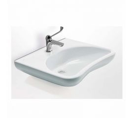 Ponte Giulio 130 Series Επιτοίχιος Κρεμαστός Νιπτήρας Πορσελάνης 68x53cm Λευκός - Κρεμαστοί στο AFOI TOGIA