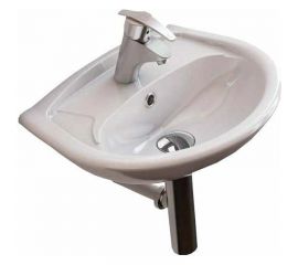 Serel Επιτοίχιος Κρεμαστός Νιπτήρας Πορσελάνης 45x35cm Λευκός - Κρεμαστοί στο AFOI TOGIA