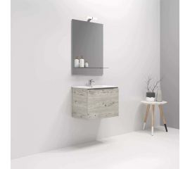 Πάγκος με Νιπτήρα Μελαμίνη 61x36x45cm Γκρι  Smile 061 - Έπιπλα στο AFOI TOGIA