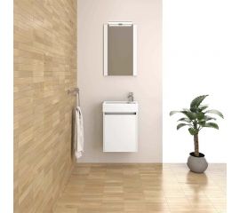 Πάγκος με Νιπτήρα Γυαλιστερή Λάκα 45x25x70cm Λευκός Eco 045 - Έπιπλα στο AFOI TOGIA