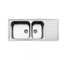 Apell Anniversario  Ένθετος Νεροχύτης 116x50cm Inox Σαγρέ - Inox στο AFOI TOGIA