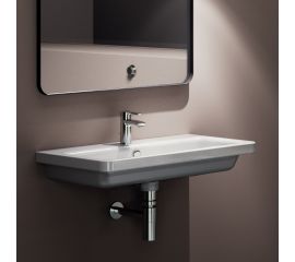 Bianco Ceramica City Επικαθήμενος Νιπτήρας Πορσελάνης 80x45cm Λευκός - Κρεμαστοί στο AFOI TOGIA