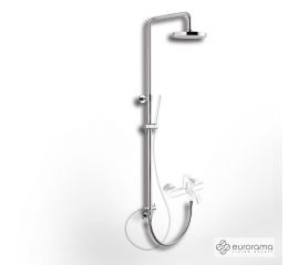 Eurorama Κολωνα Ντουζ Y83-144 εκ με Κεφαλη Φ20 Chrome - Στήλες Ντουζ - Υδρομασάζ στο AFOI TOGIA