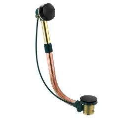 Carron Phoenix Ορειχάλκινη Αυτόματη Βαλβίδα Λουτρού Black Matt - Εξοπλισμός Μπανιερών - Υδρομασάζ στο AFOI TOGIA