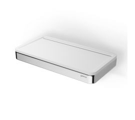 Geesa Frame Επιτοίχια Ραφιέρα Μπάνιου με 1 Ράφι White Matt - Σπογγοθήκες - Ραφιέρες στο AFOI TOGIA