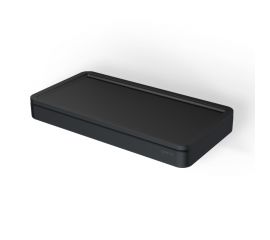 Geesa Frame Επιτοίχια Ραφιέρα Μπάνιου Μεταλλική με 1 Ράφι  Black Matt - Σπογγοθήκες - Ραφιέρες στο AFOI TOGIA