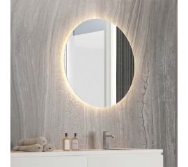 Luminor Idol Στρογγυλός Καθρέπτης Μπάνιου με Φως 80x80cm - Καθρέφτες στο AFOI TOGIA