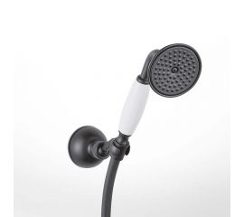 Bugnatese Oxford Τηλέφωνο Ντουζ Black Matt - Τηλέφωνα ντουζ σπιράλ στο AFOI TOGIA