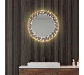 Luminor Sun Στρογγυλός Καθρέπτης Μπάνιου με Φως 70x70cm - Καθρέφτες στο AFOI TOGIA