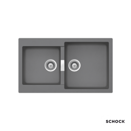 Schock Cristalite Manhattan Ένθετος Νεροχύτης από Συνθετικό Γρανίτη Μ86xΠ50cm Croma - Γρανίτες στο AFOI TOGIA