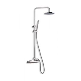 Eurorama Eletta Tecno Ρυθμιζόμενη Στήλη Ντουζ 76-137cm Chrome - Στήλες Ντουζ - Υδρομασάζ στο AFOI TOGIA