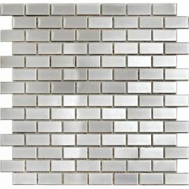 Γυάλινη Ψηφίδα Glass Mosaic D14 (Metal Silver) 26,5x29,8 - Μπάνιο στο AFOI TOGIA