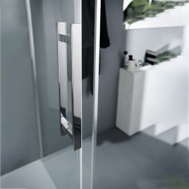 Devon Breeze Slider 127-131x200cm Clean Glass Chrome - Καμπίνες στο AFOI TOGIA