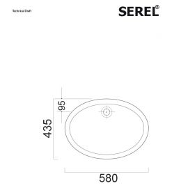 Serel 0501 Undermount Porcelain Washbasin 58x43.5cm White - Subordinates στο AFOI TOGIA