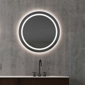 Luminor Polar Στρογγυλός Καθρέπτης Μπάνιου με Φως 78x78cm - Καθρέφτες στο AFOI TOGIA