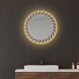 Luminor Sun Στρογγυλός Καθρέπτης Μπάνιου με Φως 70x70cm - Καθρέφτες στο AFOI TOGIA