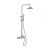 Eurorama Eletta Tecno Ρυθμιζόμενη Στήλη Ντουζ 76-137cm Inox - Στήλες Ντουζ - Υδρομασάζ στο AFOI TOGIA