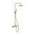 Eurorama Eletta Chester Ρυθμιζόμενη Στήλη Ντουζ 76-137cm Gold Brushed - Στήλες Ντουζ - Υδρομασάζ στο AFOI TOGIA