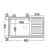 Apell Anniversario  Ένθετος Νεροχύτης 86x50cm Inox Σαγρέ - Inox στο AFOI TOGIA