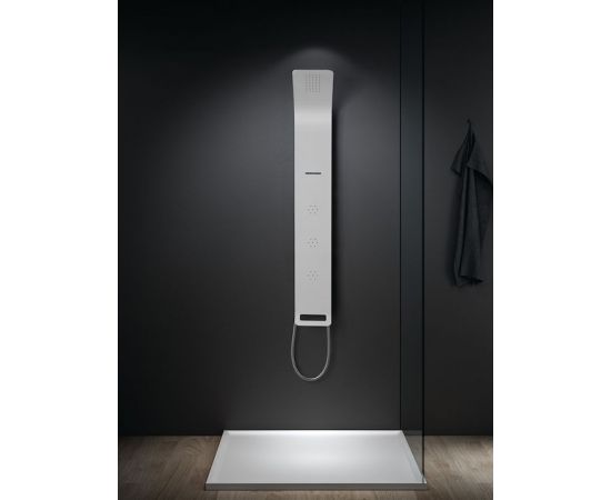 Icos Astrea Στήλη Υδρομασάζ 140cm White Matt - Στήλες Ντουζ - Υδρομασάζ στο AFOI TOGIA