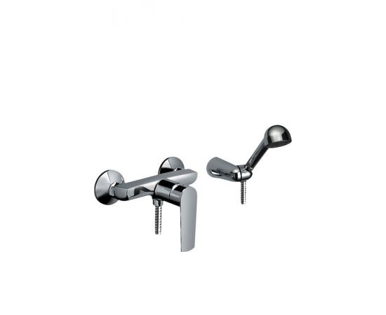 Eurorama Klint 142150 Αναμεικτική Μπαταρία Ντουζιέρας Πλήρες Σετ Ασημί - Λουτρού στο AFOI TOGIA