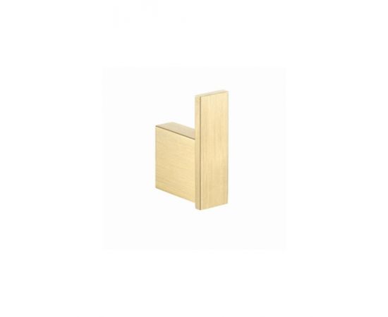 Sanco Monogramm Άγκιστρο Μπάνιου Μονό με Βίδες 2x6.5cm Brushed Brass - Άγκιστρα στο AFOI TOGIA