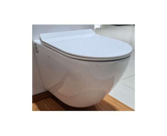 Siamp Fit 325 Λεκάνη Κρεμαστή με Slim Κάλυμμα Duroplast Soft Close Λευκή - Λεκάνες στο AFOI TOGIA