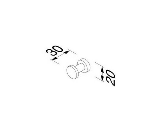 Geesa Nemox Άγκιστρο Μπάνιου Μονό ​3x3cm Gold Brushed - Άγκιστρα στο AFOI TOGIA